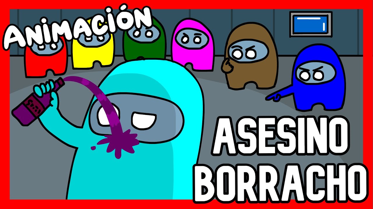 IBAI Y AURON PILLAN AL ASESINO BORRACHO 🍺 - ANIMACION AMONG US