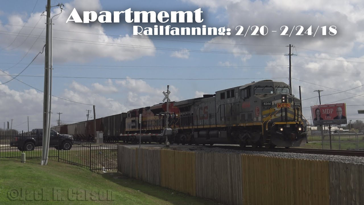 [4K] Apartment Railfanning week 1 2/20 - 2/24/18