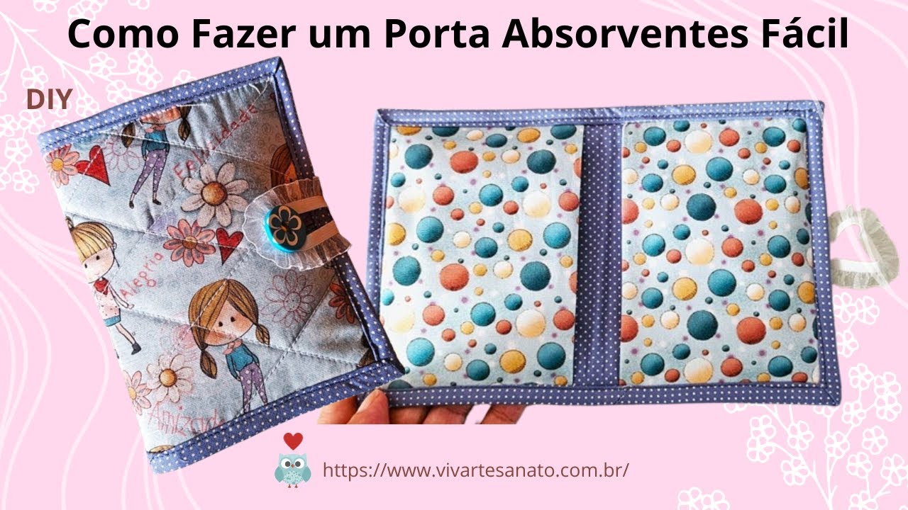 Como fazer um porta absorventes fácil