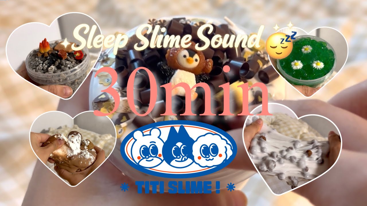 No Talking Slime ASMR for Sleep | 조용히 잠드는 슬라임 30분