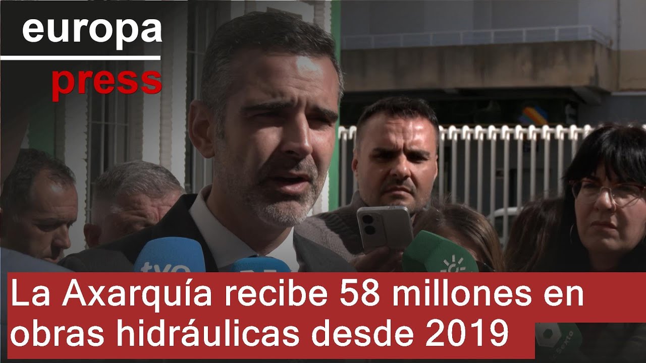 La Junta invierte casi 58 millones en 13 obras hidráulicas en la Axarquía desde 2019