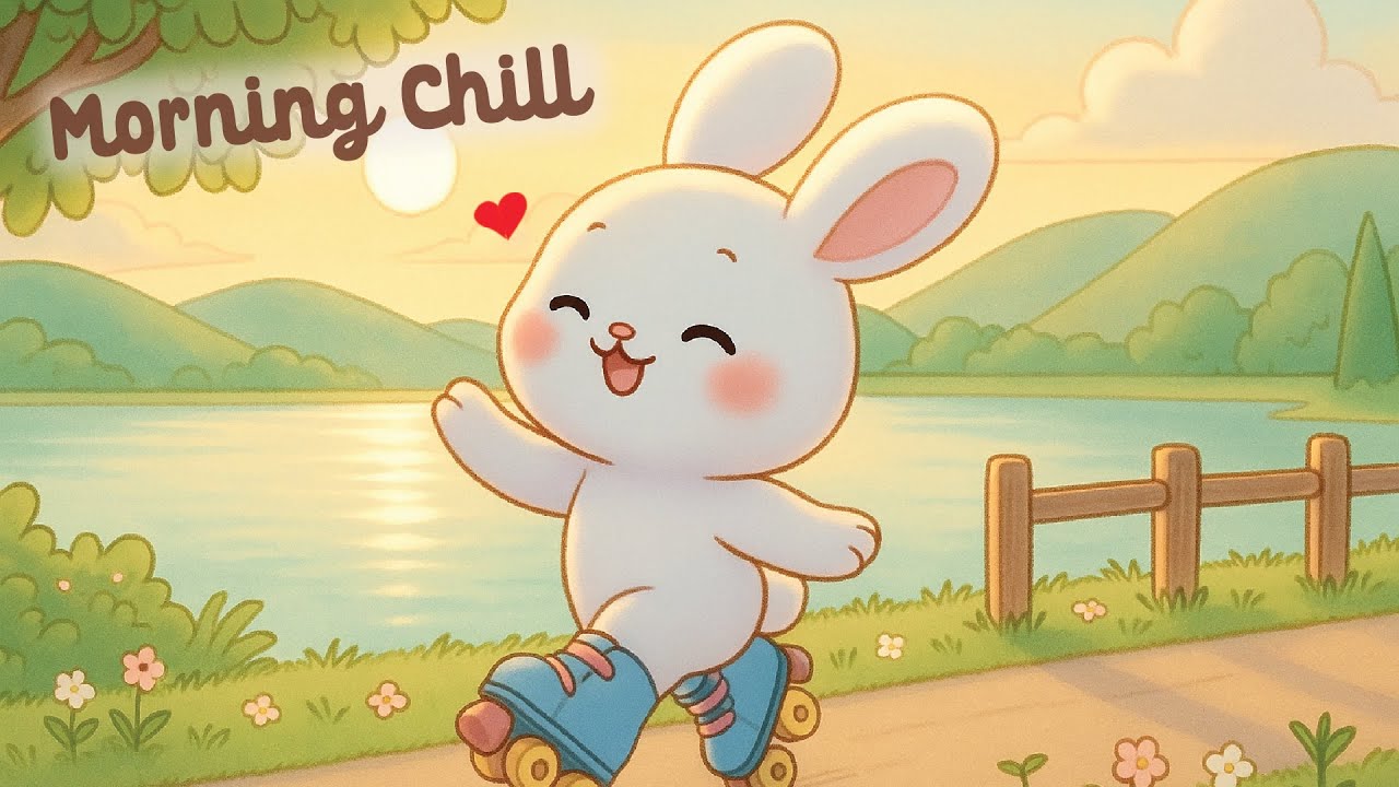 Morning Chill Lofi 🎧 4 Hour Happy Lofi Cute Song 🐇 Bunny Lofi ✨ cute & relaxing music 🍃 Lofi Hip Hop