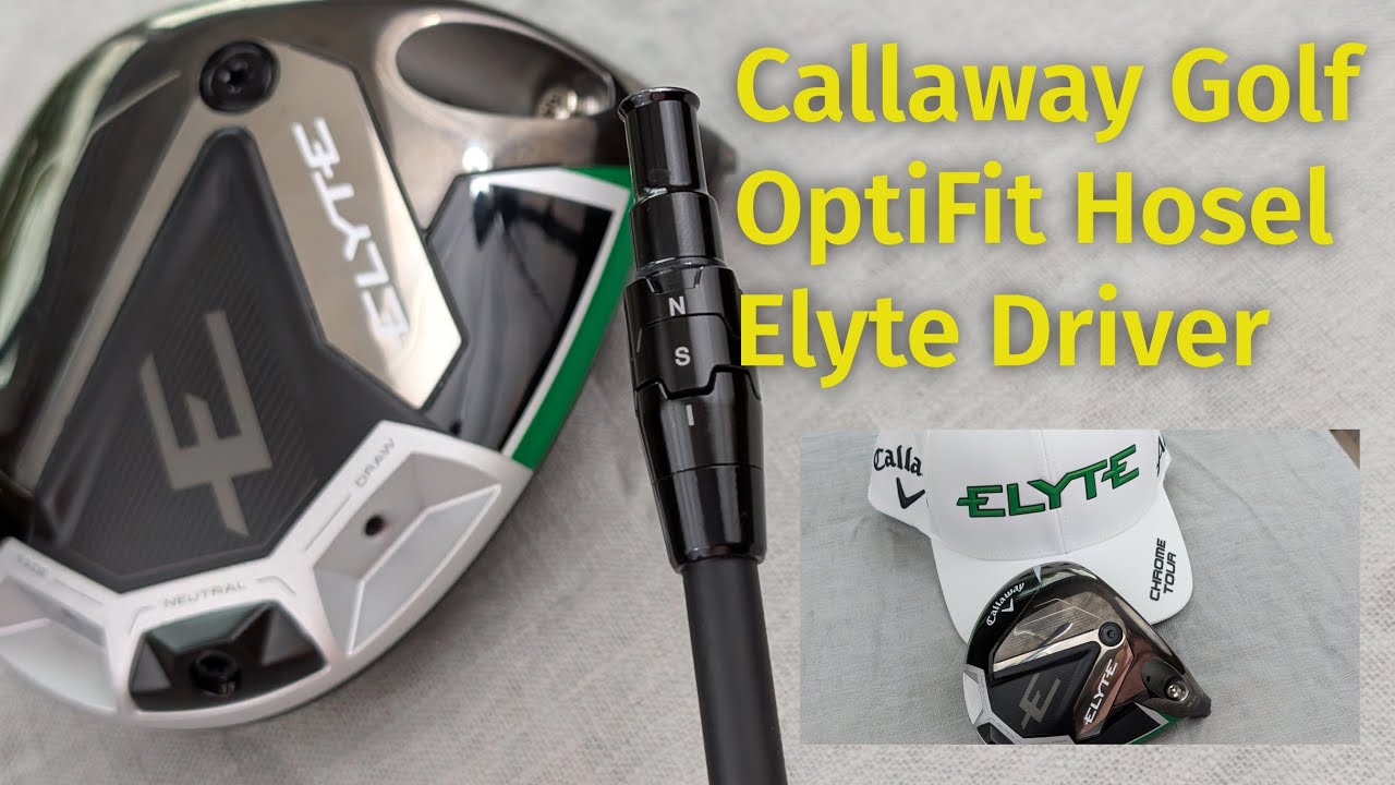 Callaway Elyte driver. How to adjust the Callaway OptiFit Shaft Tip adapter.