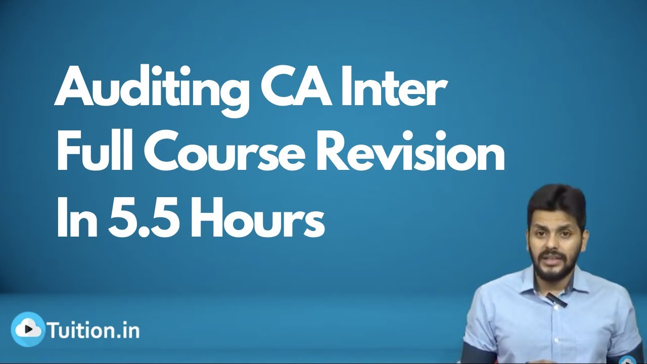 Auditing CA Inter Full Course Revision By CA Harish Krishnan