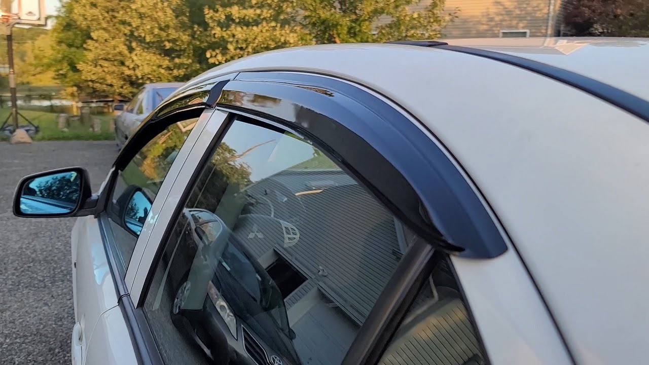 Lancer Window Visors + Roof Spoiler Install