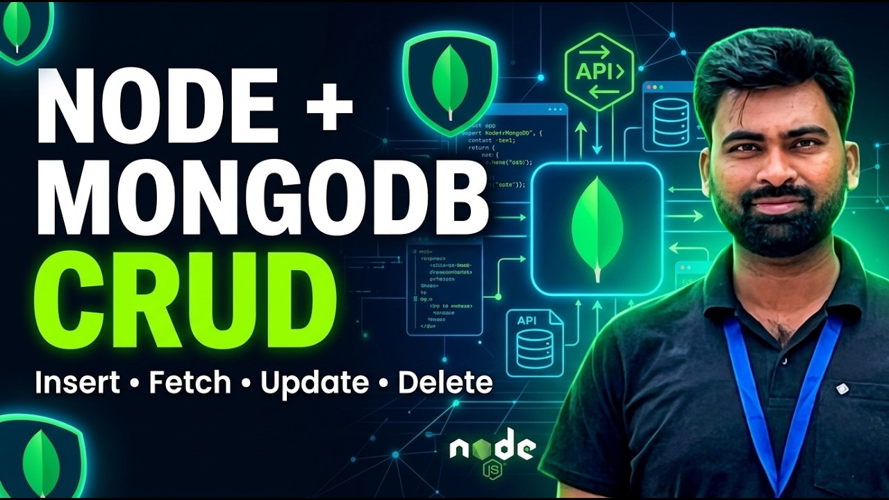 CRUD Operations using Node.js & MongoDB | Insert, Read, Update, Delete Explained | Episode 18