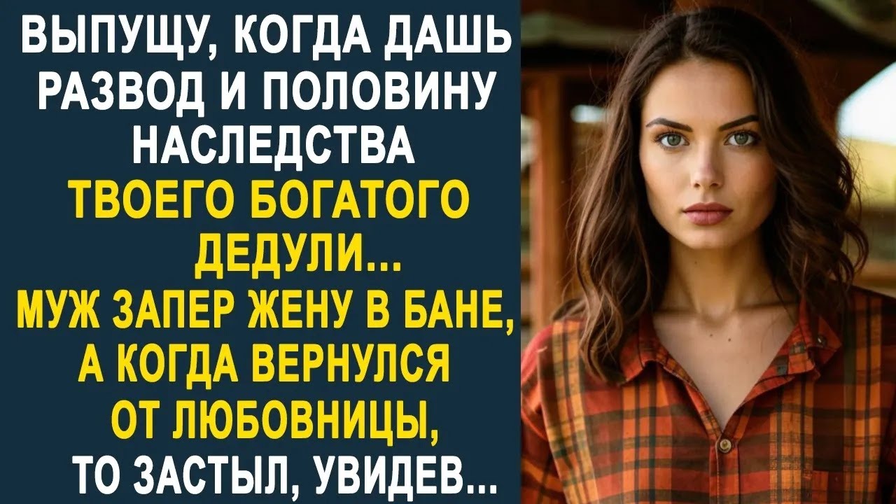 Муж оставил жену в бане из за развода и наследства  Но он когда вернулся от любовницы, то застыл