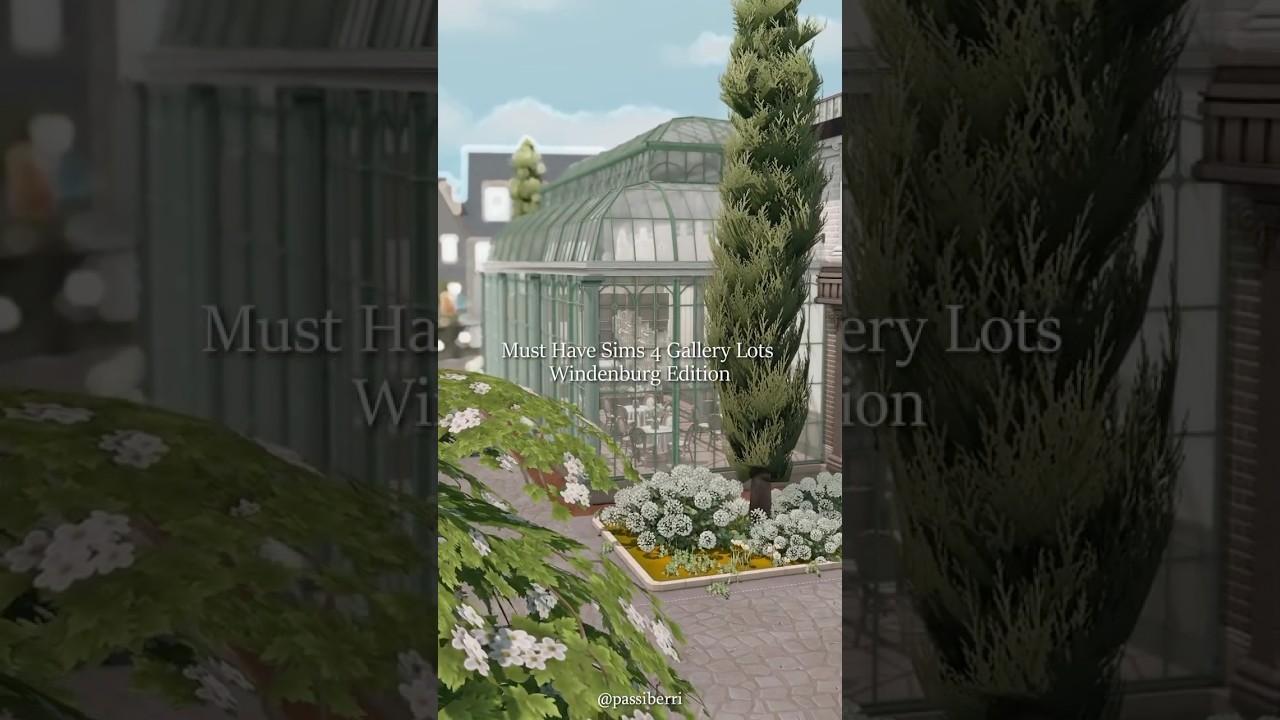 Must Have Sims 4 Gallery Lots | Windenburg Edition 🕰️ #sims4ccbuild #sims4 #simsbuilder
