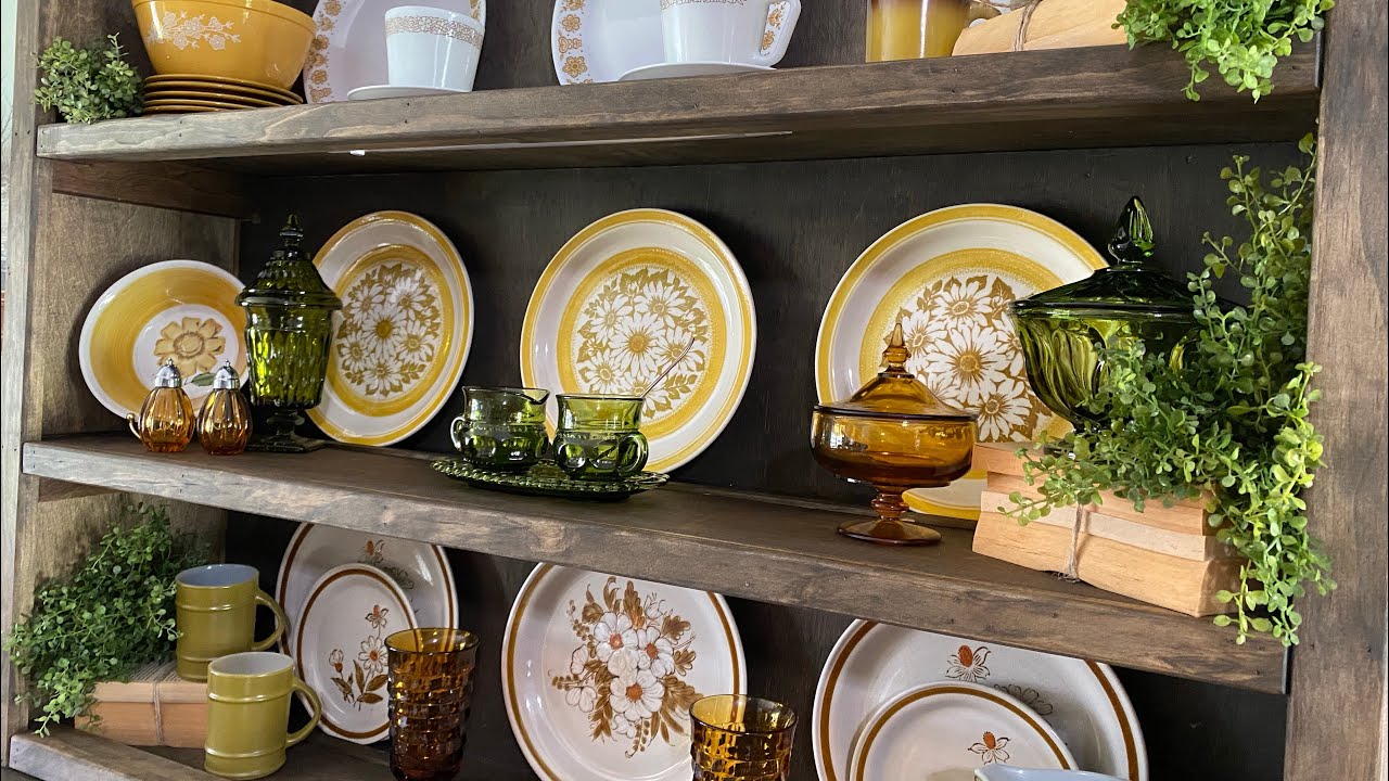 Vintage Farmhouse Hutch Decorate with Me. Part 2 of 2. Even MORE ways to style your vintage hutch.