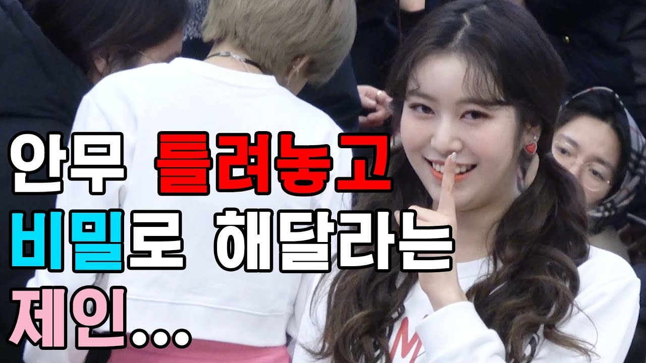 [CLIP] 안무 틀려놓고 비밀로 해달라는 제인... / 180203 분당 AK플라자 게릴라 공연