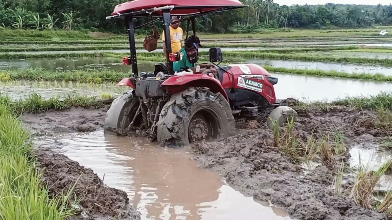 Tractor in the Mud Twin. Philippines YANMAR  YM351A.