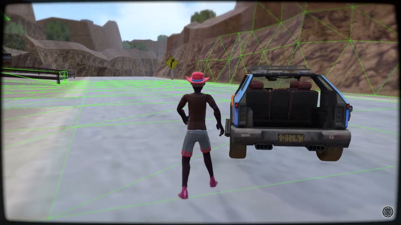 Three.js Cannon Debug Render Testing Physics Bodies in Redrock Ridge NFS Map