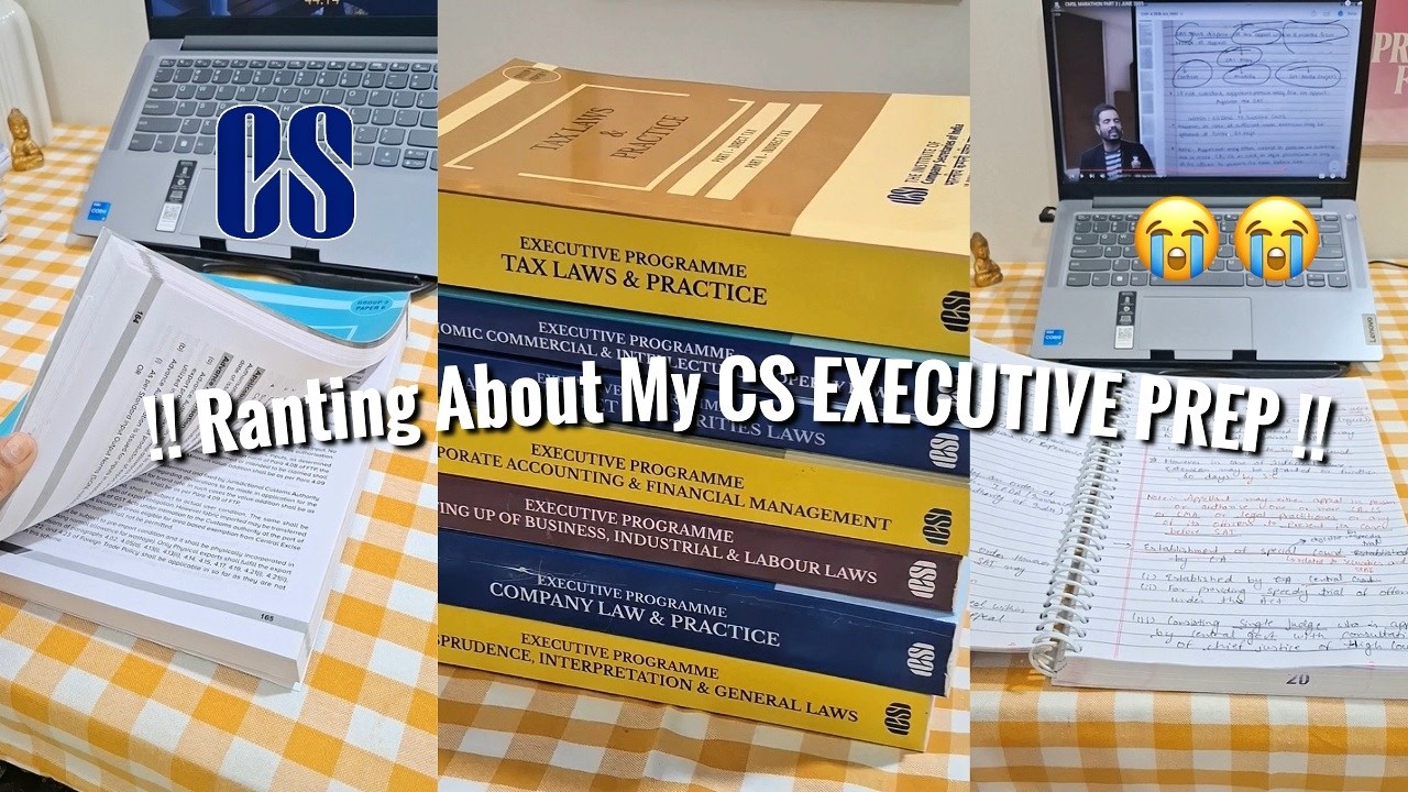 RANTING ABOUT MY CS EXECUTIVE PREP😭📖 (Facing Health issues, Stressed)😭😭