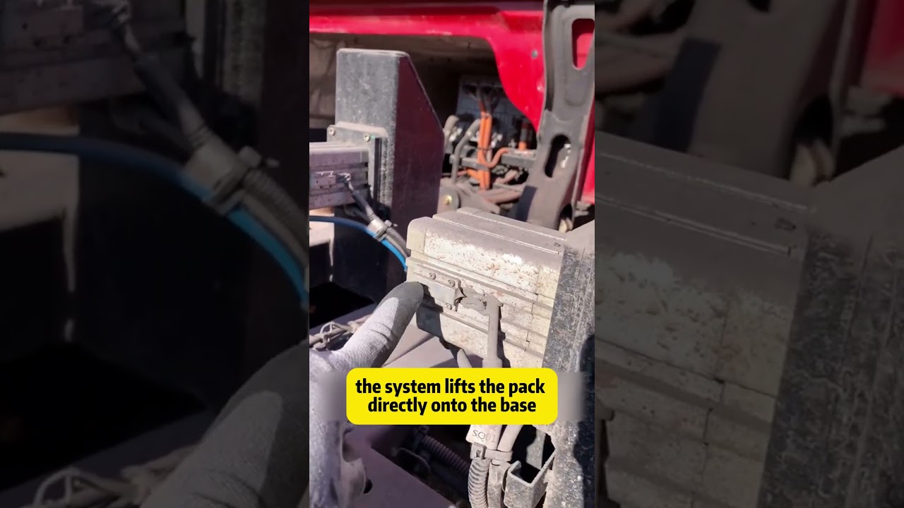 How a 2.5-Ton EV Truck Battery Gets Removed 