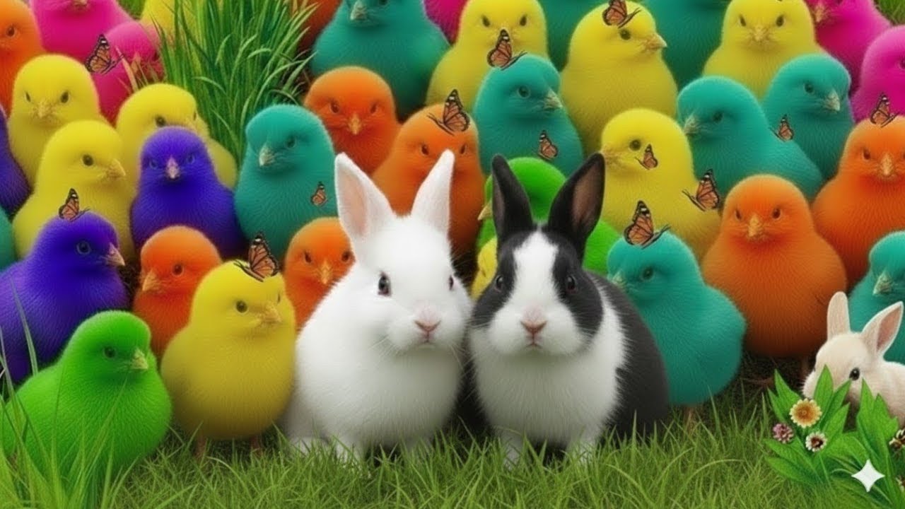 Tangkap Ayam Lucu, ayam warna warni, ayam rainbow, kelinci lucu, bebek lucu, ikan koi, Hewan Lucu