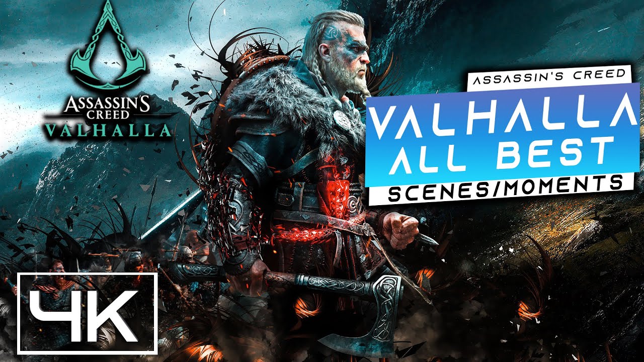 Assassin's Creed Valhalla 4K - ALL BEST MOMENTS / SCENES / CLIPS