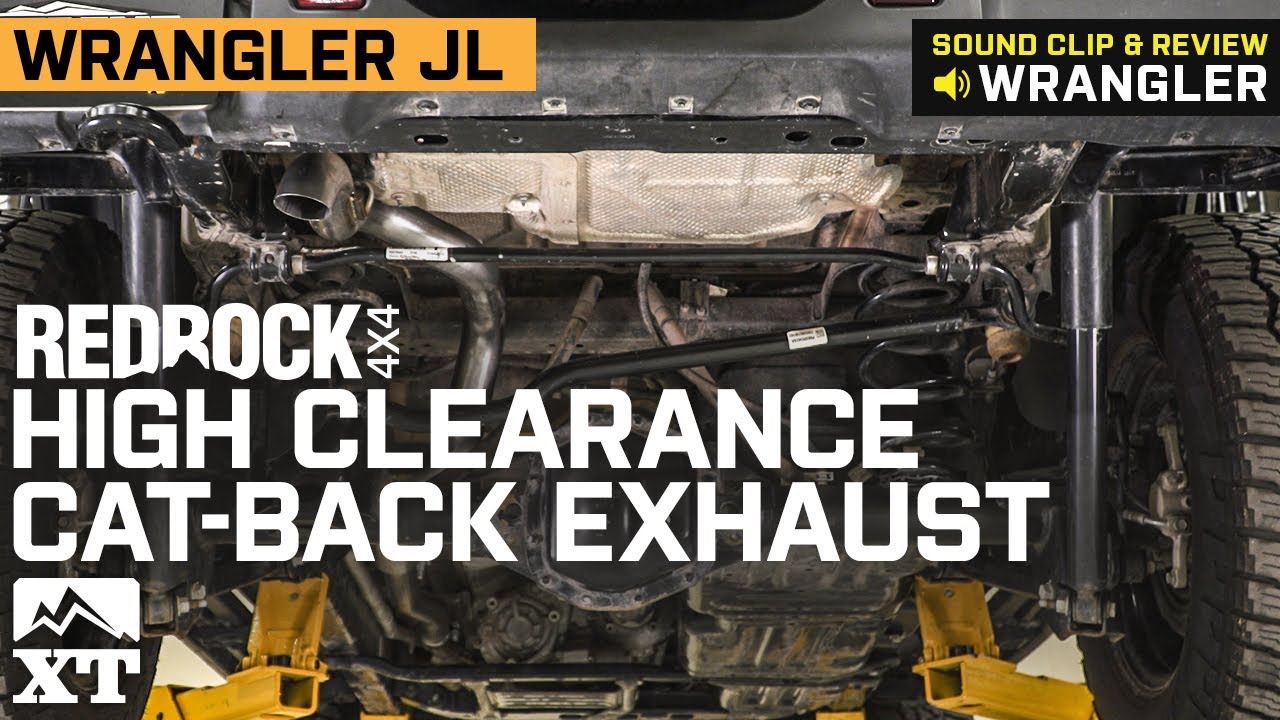 Jeep Wrangler JL RedRock 4x4 High Clearance Cat-Back Exhaust Sound Clip & Review