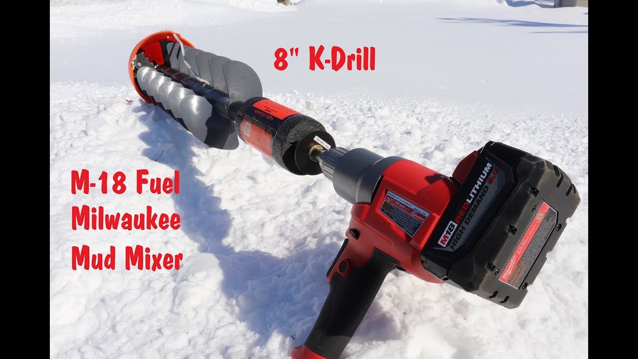 Milwaukee M-18 Mud Mixer and K Drill Ice Auger Update (Ice Fishing Gear) 2019