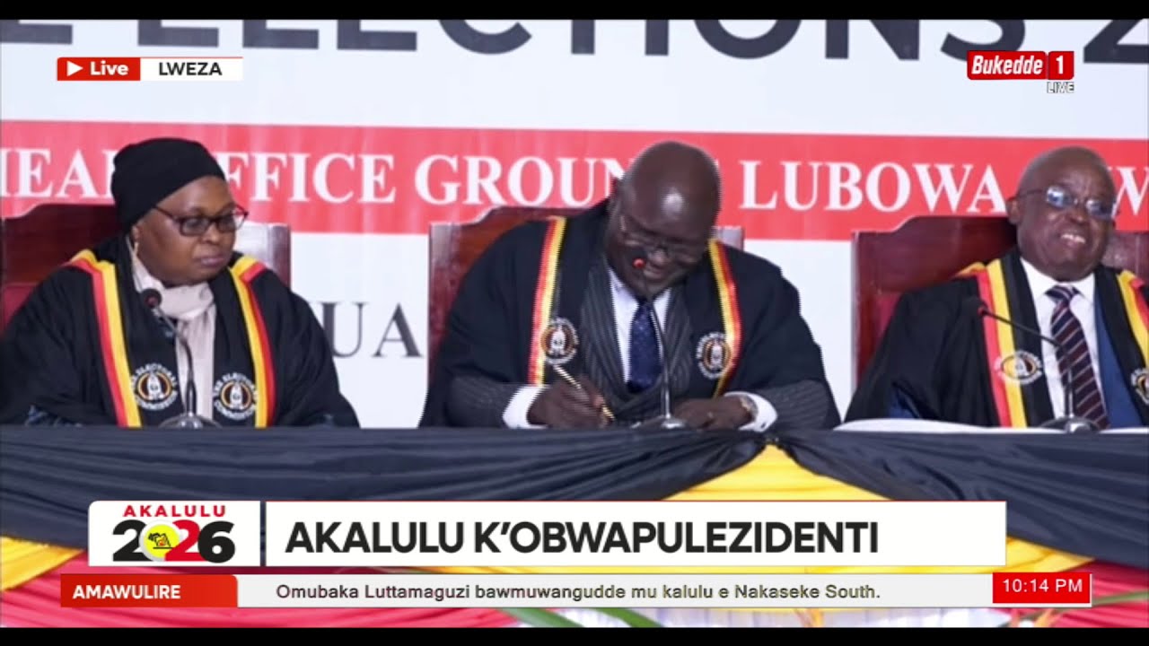 Akalulu2026: Omulamuzi  Byabakama mu kulangirira okw'omulundi ogwo 5 alaze nga Gen.Museveni aleebya