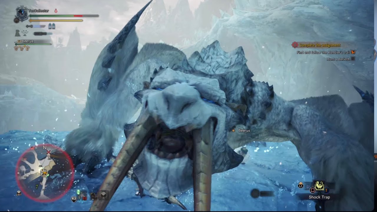 Barioth Gunlance solo - 44' 50'' 95 (MR 3 ⭐ Quest: Blizzard Blitz) - Monster Hunter World: Iceborne