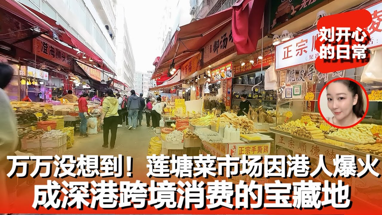 深圳莲塘菜市场实拍｜靠近香港关口｜很多香港人来买菜带动了周边的经济菜价也比其他地方贵一些｜深圳菜市场｜记录真实生活｜深圳