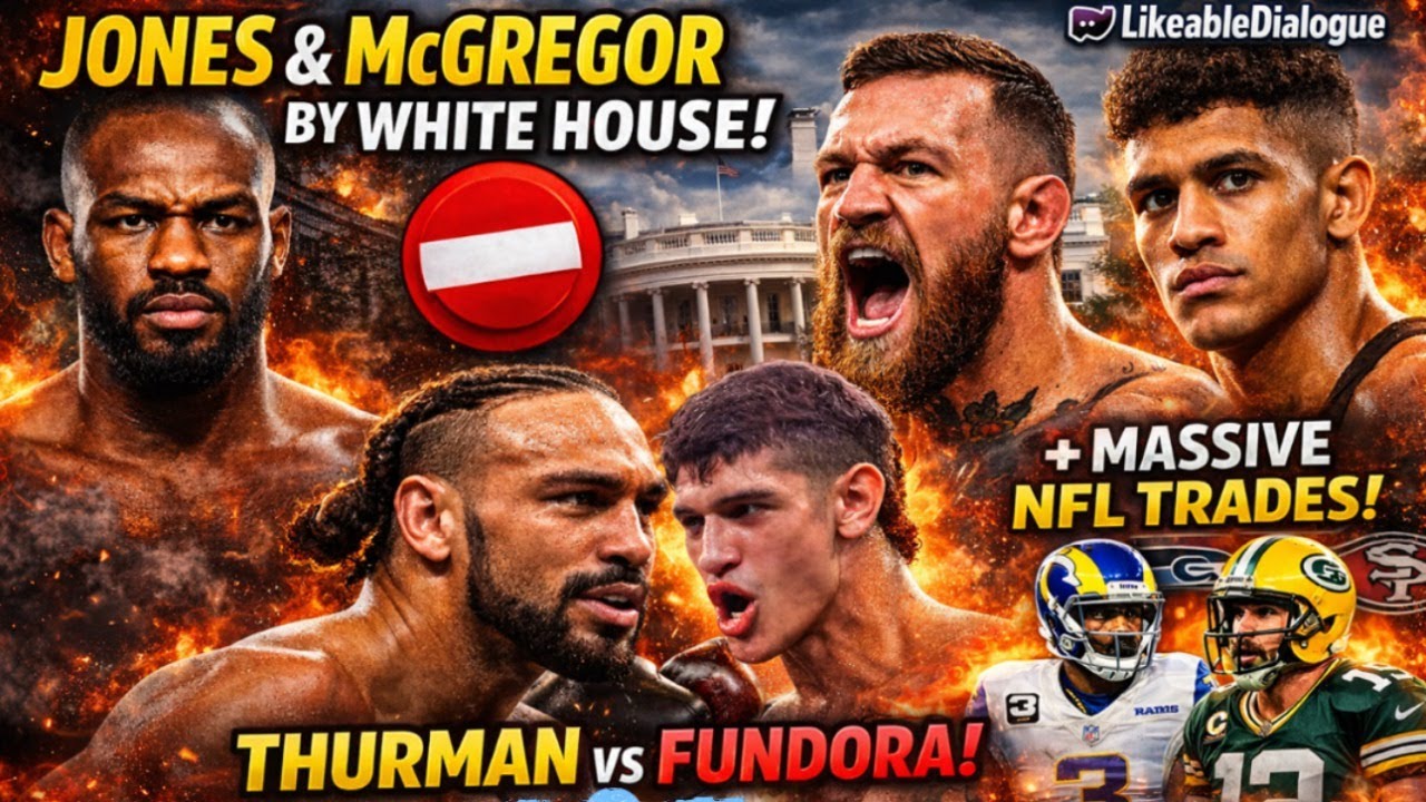 Jon Jones Conor McGregor OFF White House Card Thurman vs Fundora Likeable Dialogue Ufc DanaWhite  📱