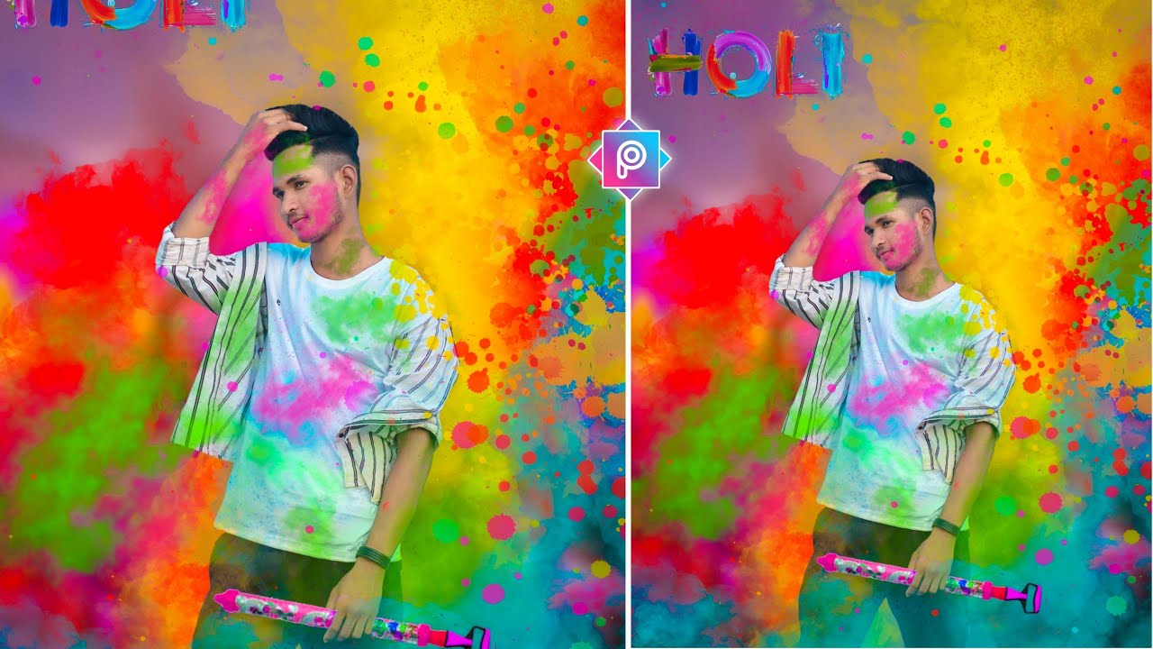 picsart Holi photo editing !! Holi special photo editing 2021 ! Razz su..
