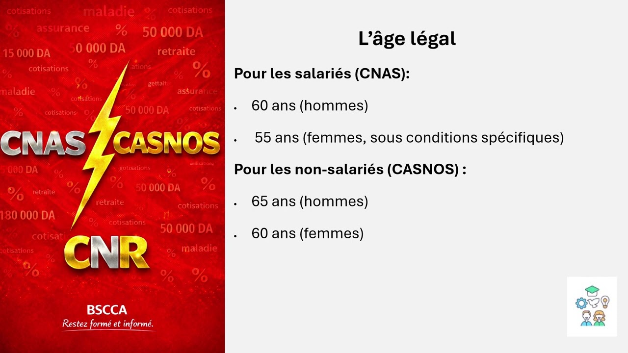 CNAS CASNOS CNR la retraite