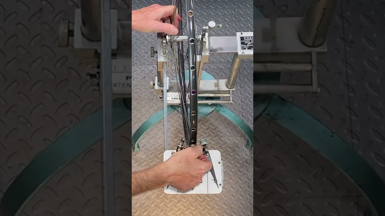The Surprising Preciray Wheel Truing Stand! #shorts #biketools