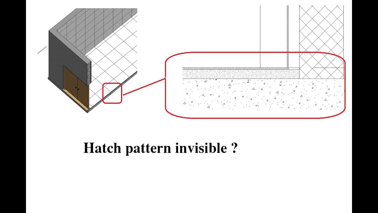 Hatch pattern invisible ?  Revit Tutorial