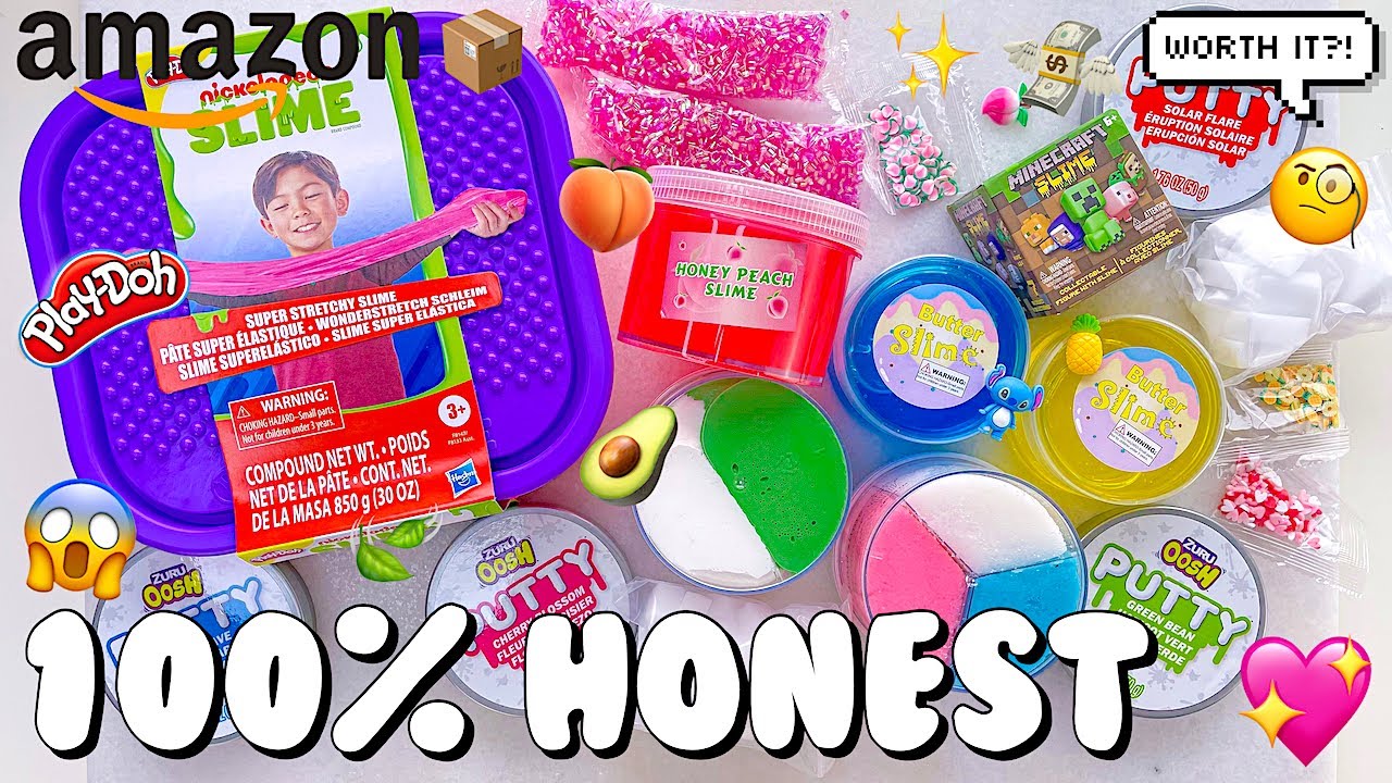Amazon Slime Review 📦 Are these NEW slimes worth it? ⭐️ Rating them out of 5 stars!