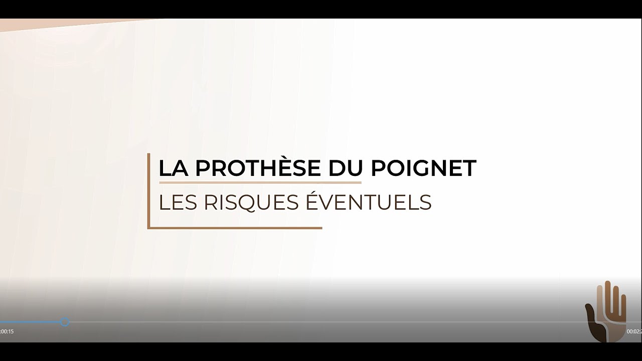 La prothèse de poignet ׀ Les risques éventuels