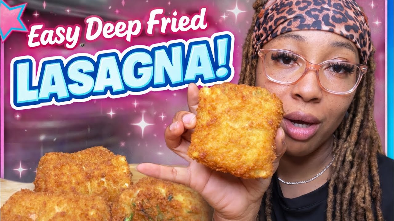 I Deep Fried Lasagna for the 1st Time…. 😳🔥