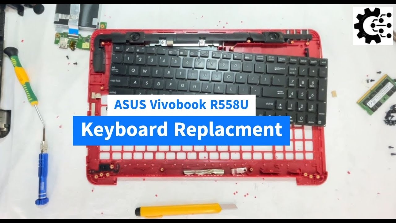 My_Tech_Videos | ASUS R558U | Laptop Keyboard Replace
