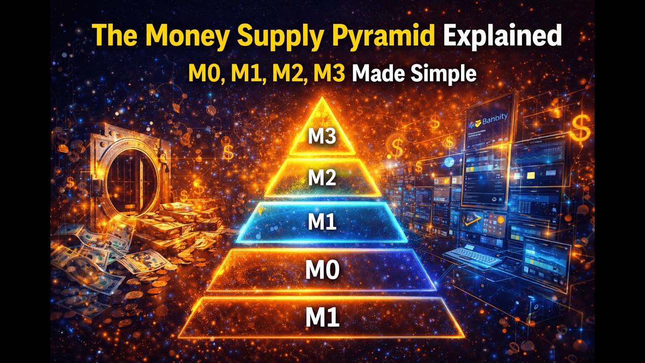 The Money Supply Pyramid Explained &mdash; M0, M1, M2, M3 Made Simple