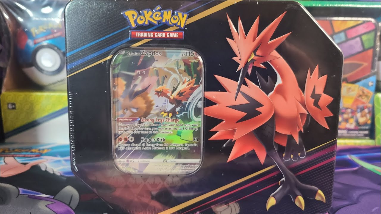 Crown Zenith Galarian Zapdos Tin Opening