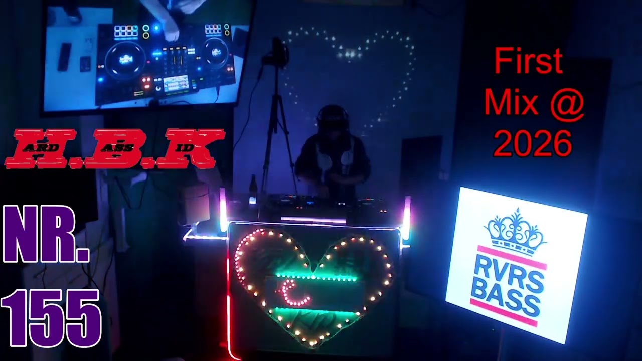 New Year's Reverse Bass, Early & Classic Hardstyle Mix. Nr. 155. HBK's Happy New Year Mix