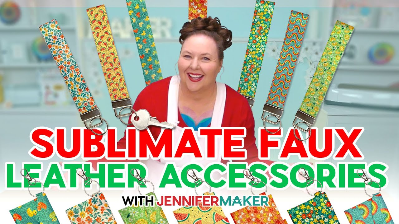 How To Sublimate Faux Leather Accessories And Cut DIY Key Fobs With A Cricut