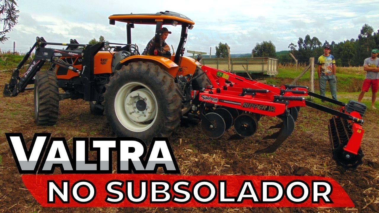 VALTRA A 950 PUXANDO SUBSOLADOR 5 E 7 HASTES *São José Industrial*