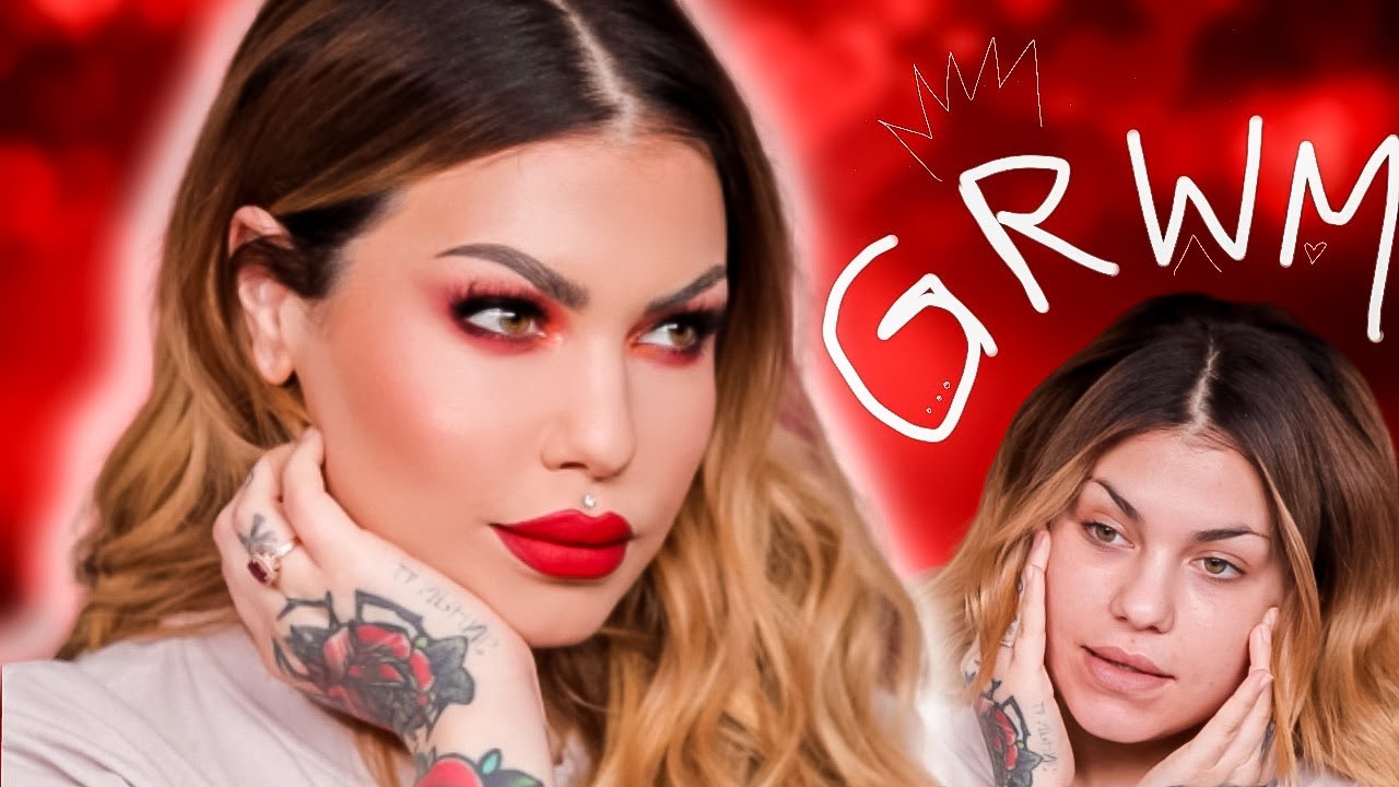 🔥Valentines Day Makeup LOOK 🔥 GRWM a weird movie and a good time with Bailey Sarian