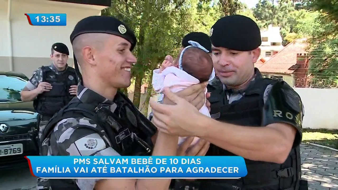 Policiais Militares salvam bebê de 10 dias após afogamento