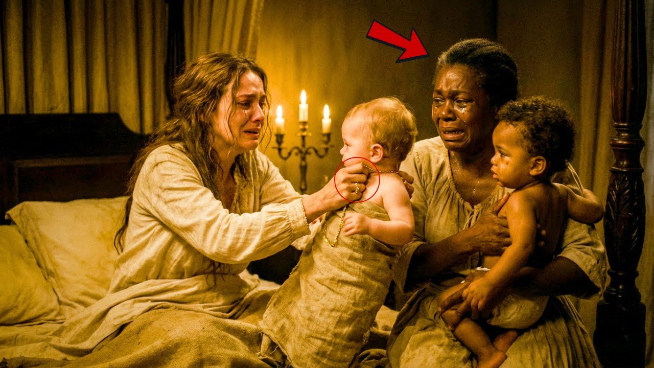 A SINHÁ TROCOU SUA FILHA PELO MENINO DA ESCRAVA! 20 ANOS DEPOIS O COLAR DE OURO PROVOU A VERDADE..