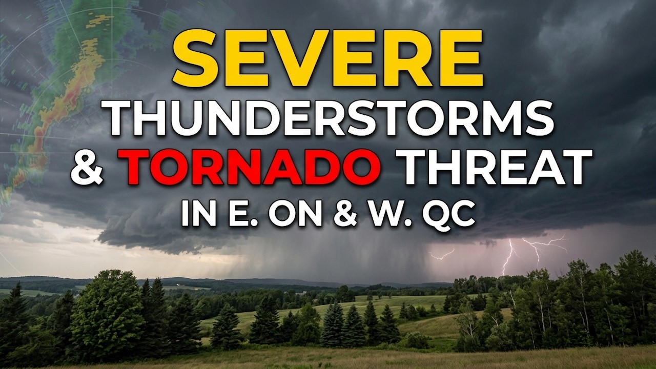 LIVE!! Tracking Severe Storms & Tornado Threat in E. ON & W. QC June 30th 2026
