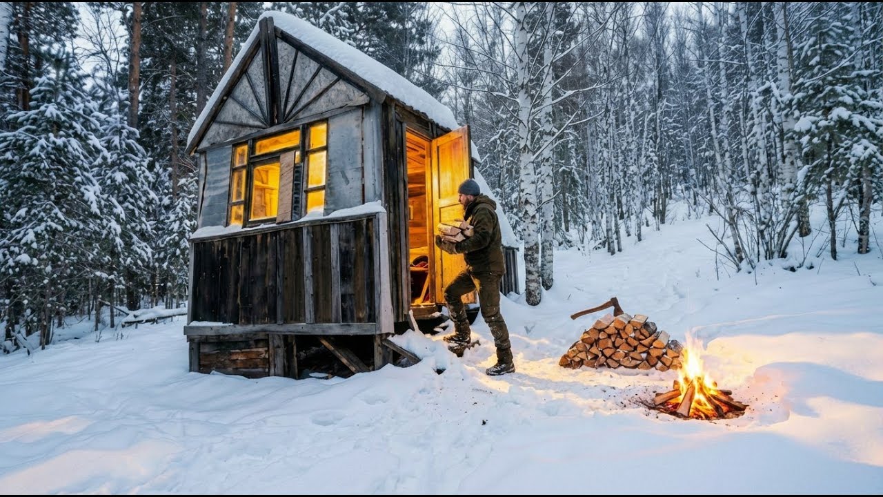 Winter Days in an Abandoned Shack