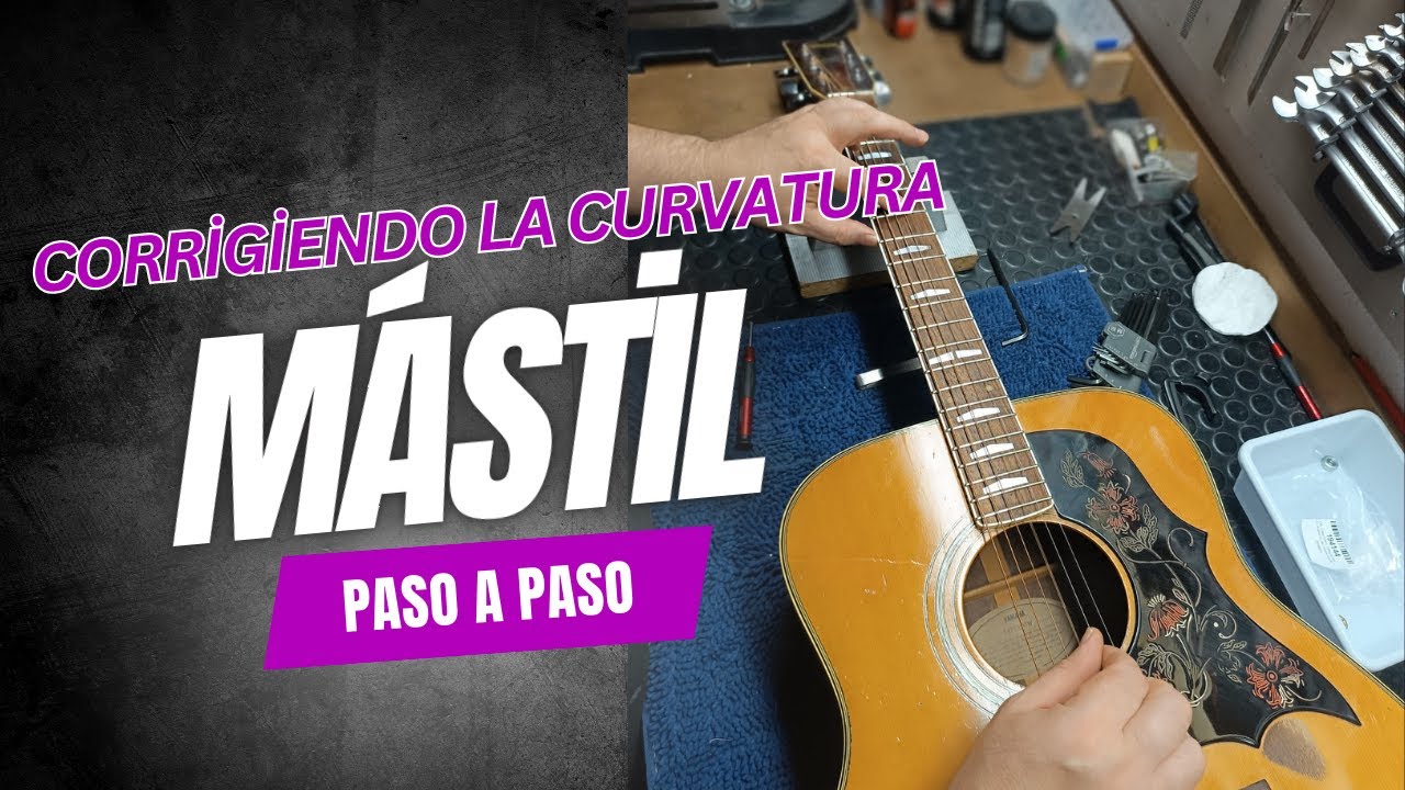Corrigiendo la curvatura del mástil en esta guitarra acústica🎸|BaladoCustom