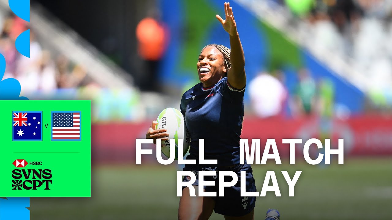 LAST MINUTE WINNER 🤯 | Australia v USA | Cape Town 2024 HSBC SVNS | Full Match Replay