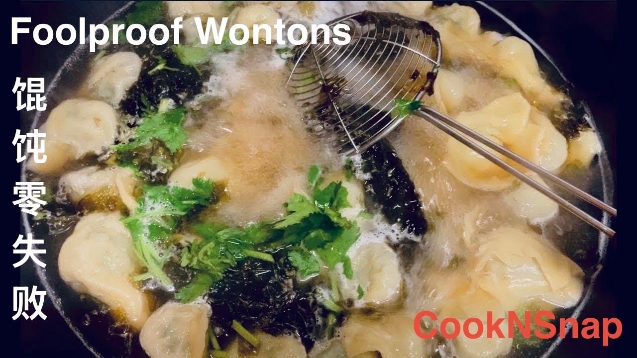 How to Make Wontons from Scratch (Homemade Wrappers, Filling, Folding, and Cooking)