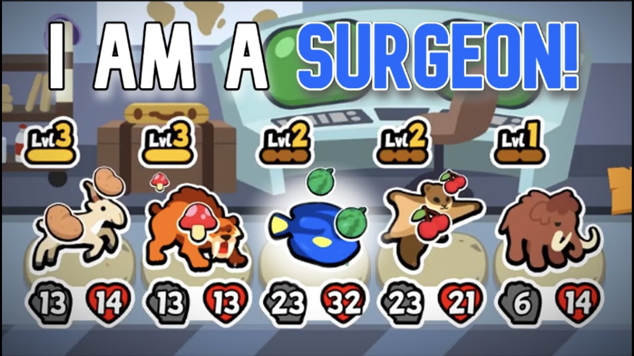 A REAL SURGEON FISH BUILD! - Super Auto Pets