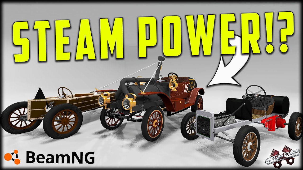 We Built Reallllly Old Race Cars... Then Raced Them In BeamMP!! Automation - BeamNG