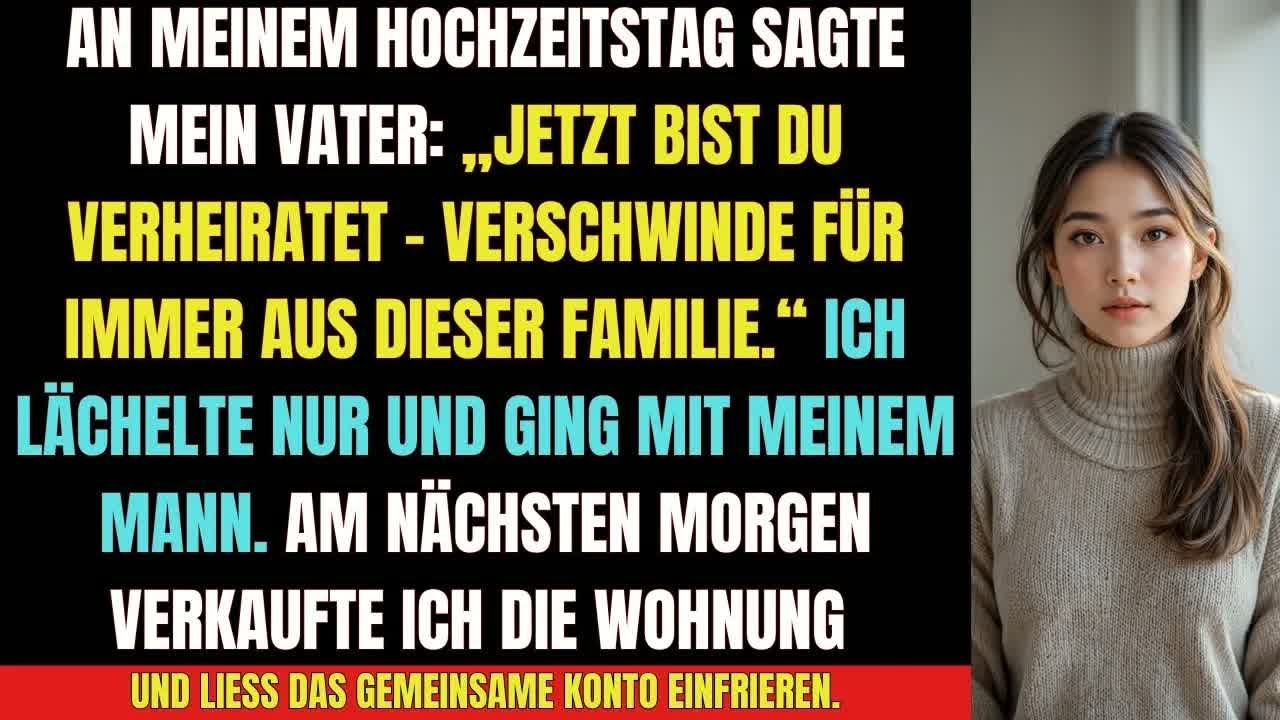 „Mein Vater sagte auf meiner Hochzeit： ‚Verschwinde für immer aus dieser Familie‘…“